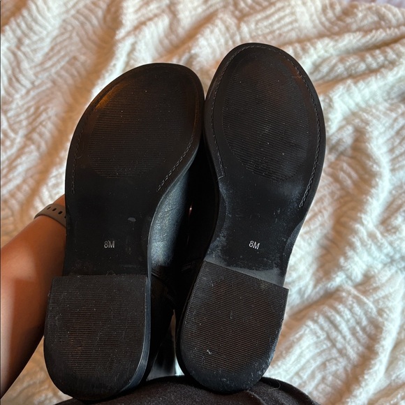 Black Knee-High Leather Boots - Picture 3 of 5